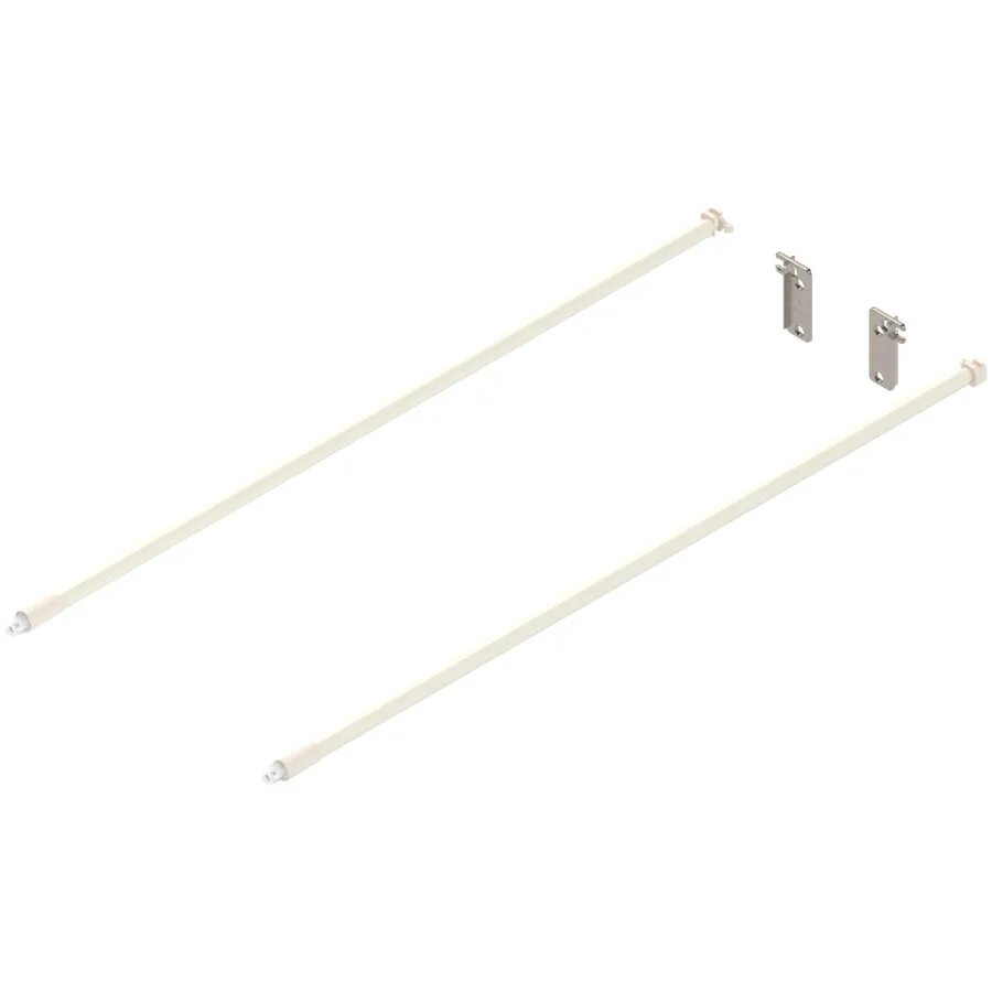 Reling podłużny METABOX z wysokim frontem - kremowy / dł. 55 cm / kpl