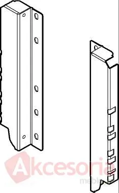 Tandembox ANTARO -Uchwyty ścianki tylnej Z30D h=199mm B.Czarne