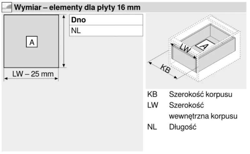 Prowadnica rolkowa 230M 45cm 25kg 75%wysuw Kremowo-Biała Blum