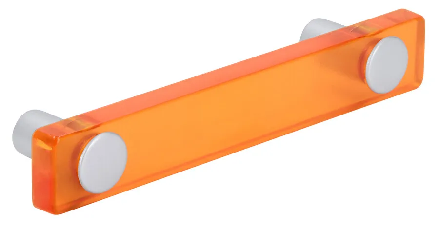 Uchwyt LINOSELLI GLASEFFEKT 8119-126 - pomarańczowy / rozstaw 96 mm