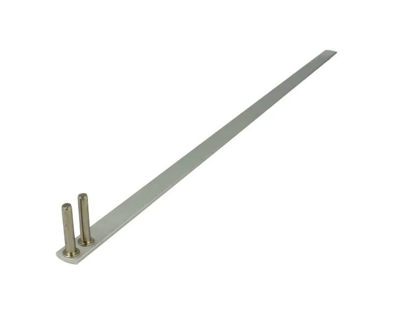 Zamek centralny przedni Siso - niklowany / L-500 / fi 19 mm / zaczep 8 mm