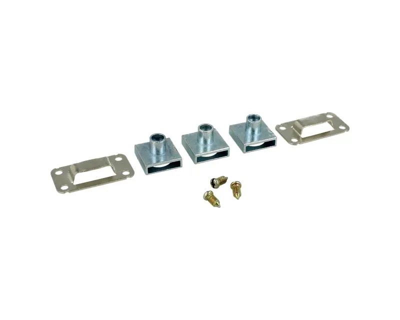 Zamek centralny przedni Siso - niklowany / L-700 / fi 19 mm / zaczep 8 mm
