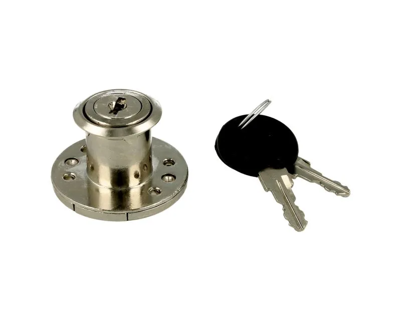 Zamek patentowy okrągły Siso X-853 - niklowany / fi 19 mm