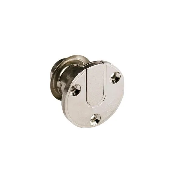 Zamek wciskany Siso FLAP X-9411 - niklowany / fi 19 mm