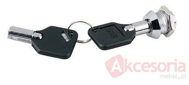 Zamek do szklanych drzwi Siso MINI - chrom / fi 12 mm