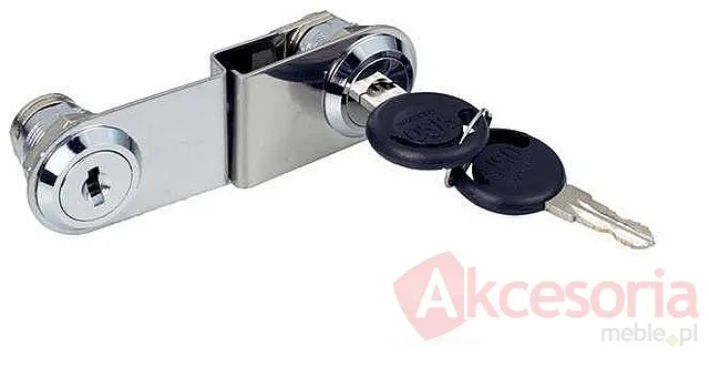 Zamek Do Drzwi Szklanych C-410-2 VITRIO Chromowany(W)