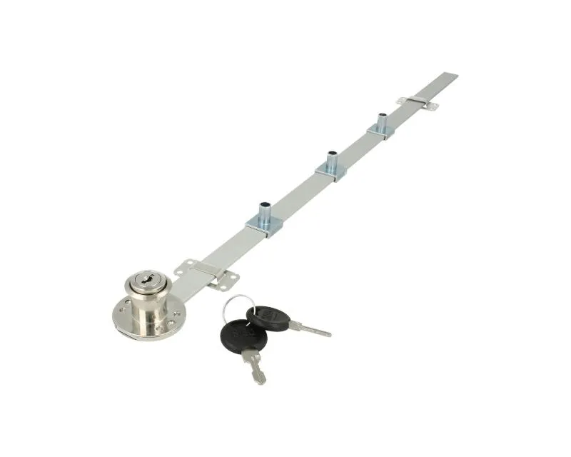 Zamek centralny boczny Siso X-851 - niklowany / L-500 / fi 19 mm / zaczep 13 mm