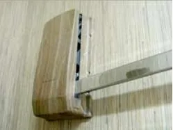 Pantograf drewnopodobny jasny stal szerokość 60-83cm