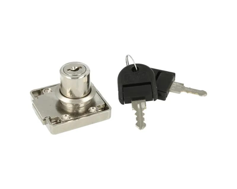 Zamek kwadratowy Siso X-850 MASTER J11 - niklowany / fi 19 mm / klucz łamany