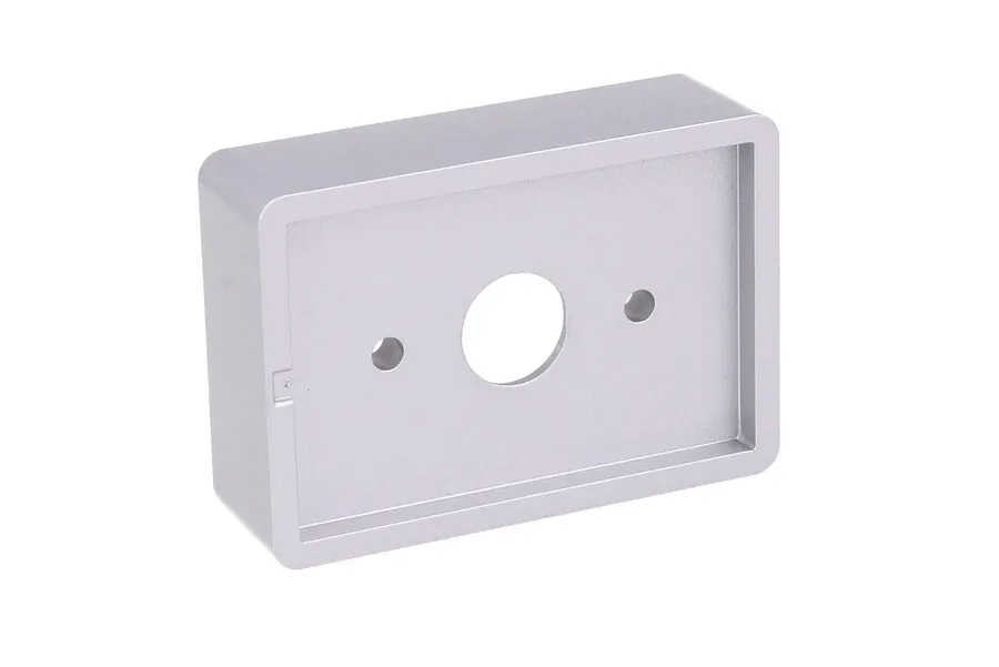 Nóżka prostokątna K041 - chrom mat lakier / wys. 2 cm