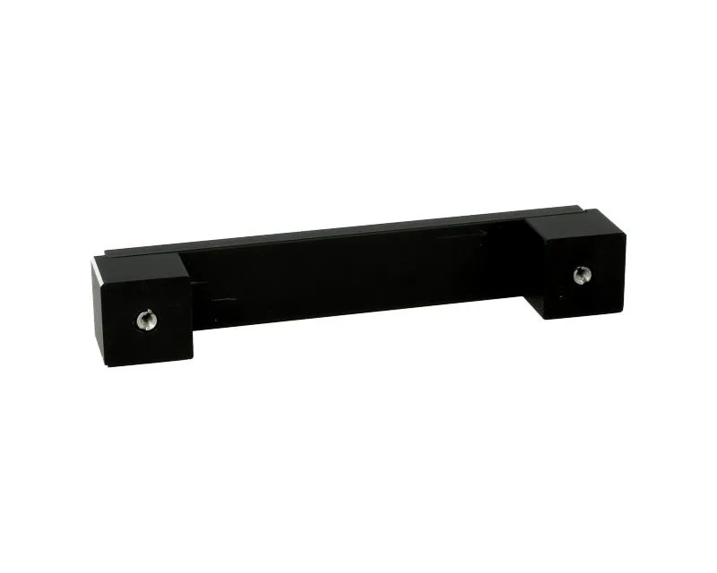 Uchwyt Aluminiowy US48 Czarny-Mat Z Przetarc. Rozstaw 128mm(W)