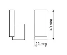 Rys. techniczny Wieszak Aluminiowy WP48 Naturalne Aluminium(W)