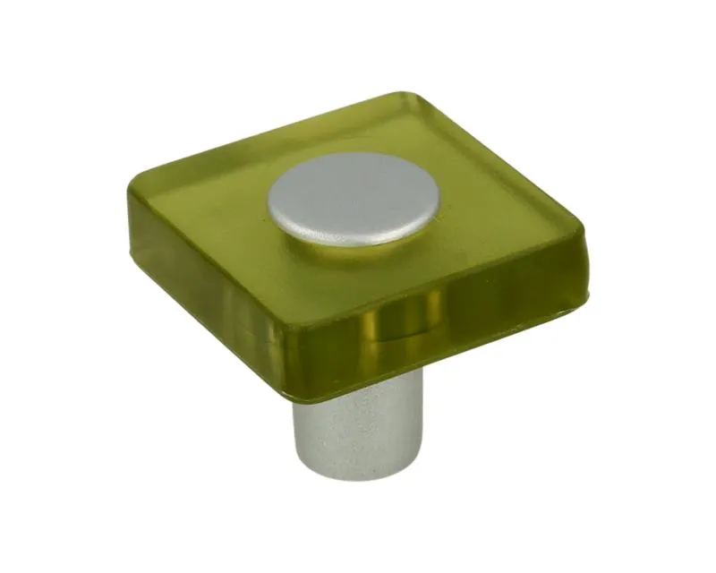 Gałka LINOSELLI GLASEFFEKT 8118-30 - zielony / 30 mm