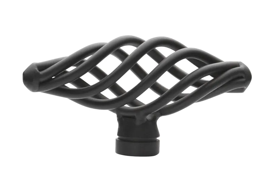 Gałka CAGE 1268 - czarny mat / 62 mm