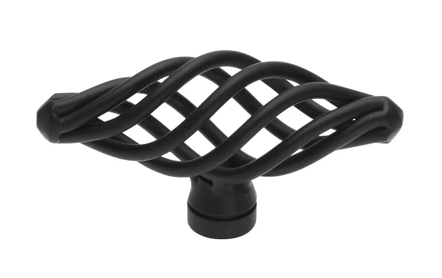 Gałka CAGE 1268 - czarny mat / 62 mm