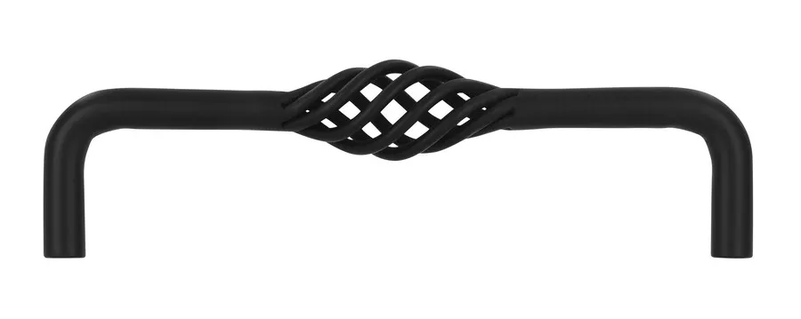 Uchwyt CAGE 1304-136 - czarny mat / rozstaw 128 mm