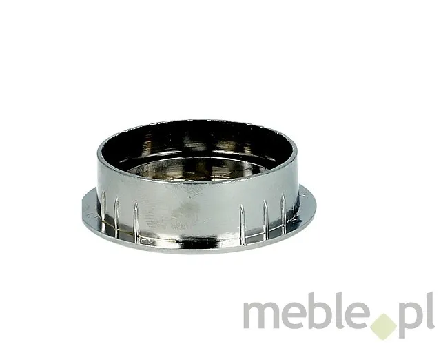 Przepust kablowy Siso plastikowy z gumką - chrom / fi 60 mm