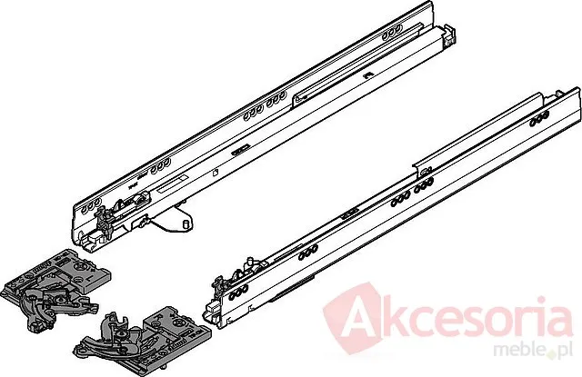 Tandembox TIP-ON PROWADNICE 559 Dł.40cm Wysuw100% 30kg