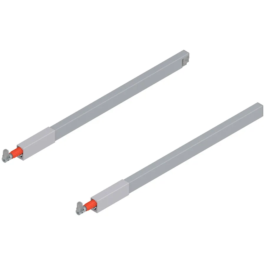Reling podłużny kwadratowy TANDEMBOX ANTARO - szary / dł. 45 cm / kpl