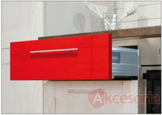 Szuflada Gamet Box  Wys=100mm Prowadnice 55cm SZARA Gamet