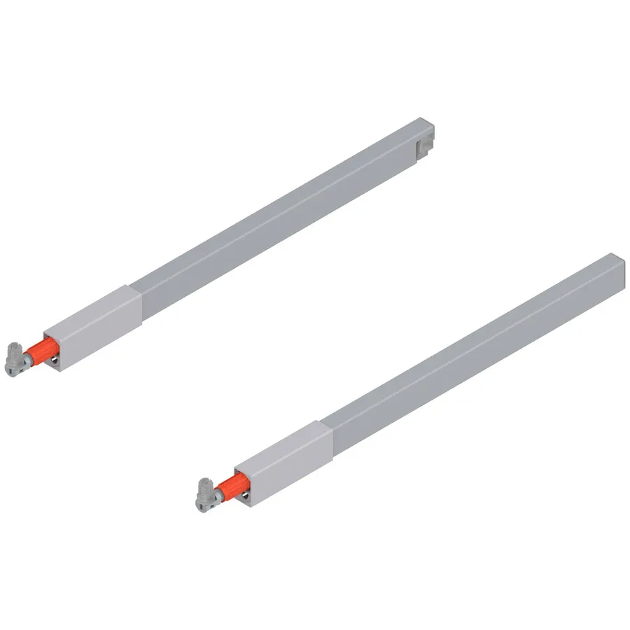 Reling podłużny kwadratowy TANDEMBOX ANTARO - szary / dł. 40 cm / kpl