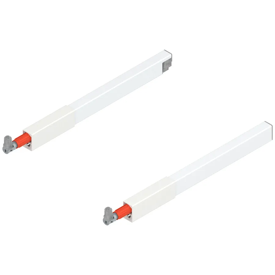 Reling podłużny kwadratowy TANDEMBOX ANTARO - jedwabiście biały / dł. 30 cm / kpl