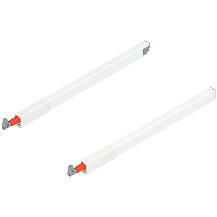 Reling podłużny kwadratowy TANDEMBOX ANTARO - jedwabiście biały / dł. 40 cm / kpl