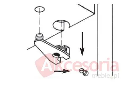 Złącze mimośrodowe wzmocnione Wurth SV20/2 do płyty od 18 mm