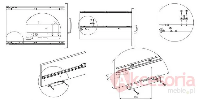 AirticBOX System Hamujacy Do prowadnic rolkowych prawy
