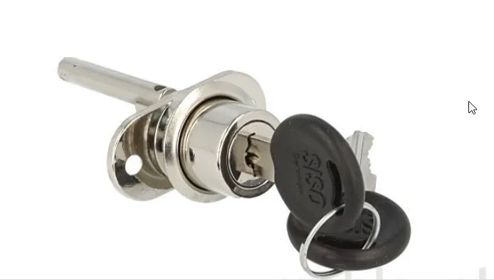 Zamek centralny przedni Siso 1018 - niklowany / fi 19 mm