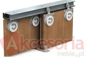SLIDING Prowadnica 1219mm Do 2 Drzwi Przesuwnych 27kg 16-35mm St