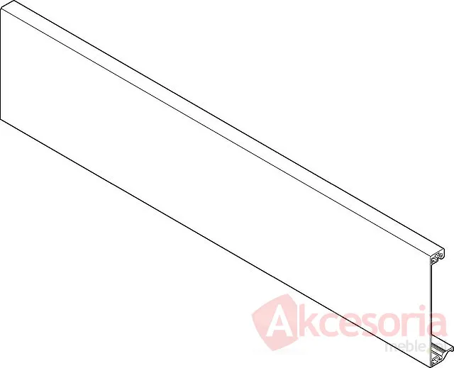 INTIVO Front Z31L  h=9.79cm  INOX Do Szuflady Wewnętrznej