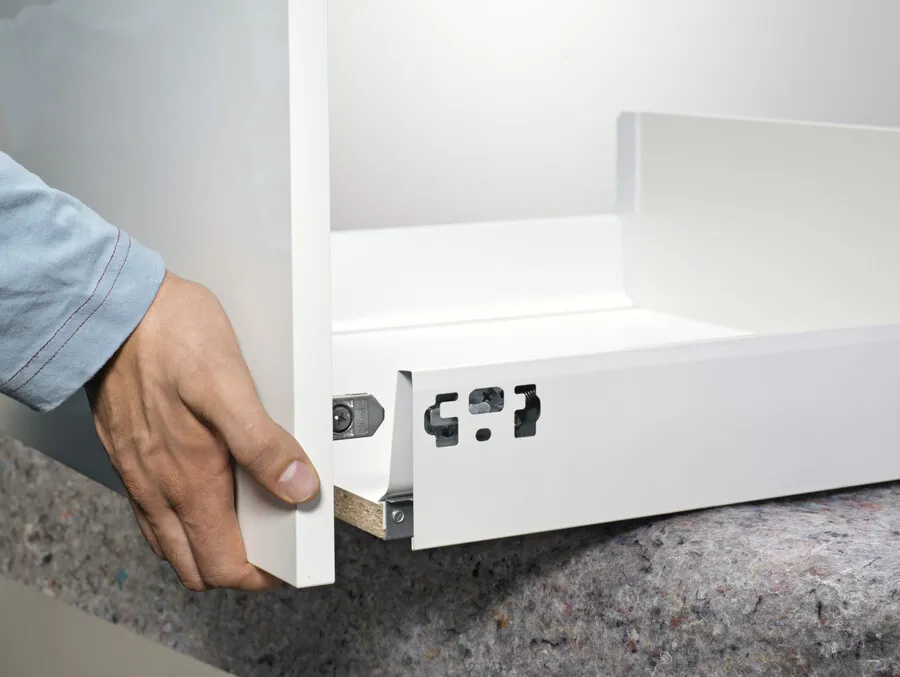Szuflada TANDEMBOX ANTARO z hamulcem / wys. N=68 mm / dł. 45 cm / 30 kg / biały