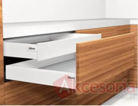Szuflada INTIVO Wewnętrzna Wys.M=83mm dł.50cm 30kg INOX HAMULEC