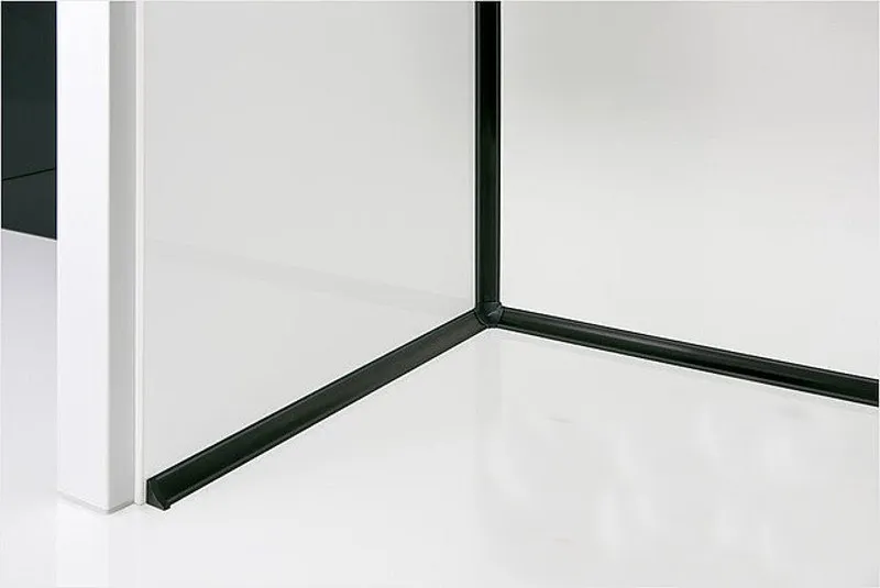 Zestaw kształtek do listwy COMPACT-LINE - czarny / 12 szt. 
