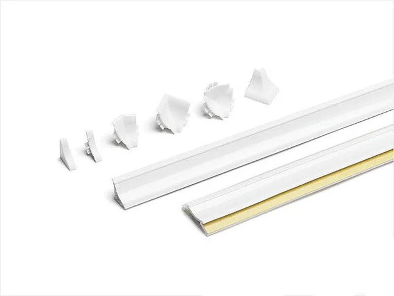 Zestaw kształtek do listwy COMPACT-LINE - biały / 12 szt. 