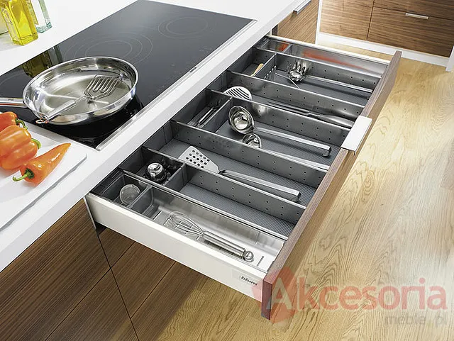 Tandembox Plus Wys.M=83mm Głęb.50cm 30kg SZARA Z Hamulcem Blum
