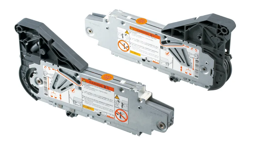 Aventos HL Siłowniki 20L2500+Białe Zaślepki  Front Nad Korpusem