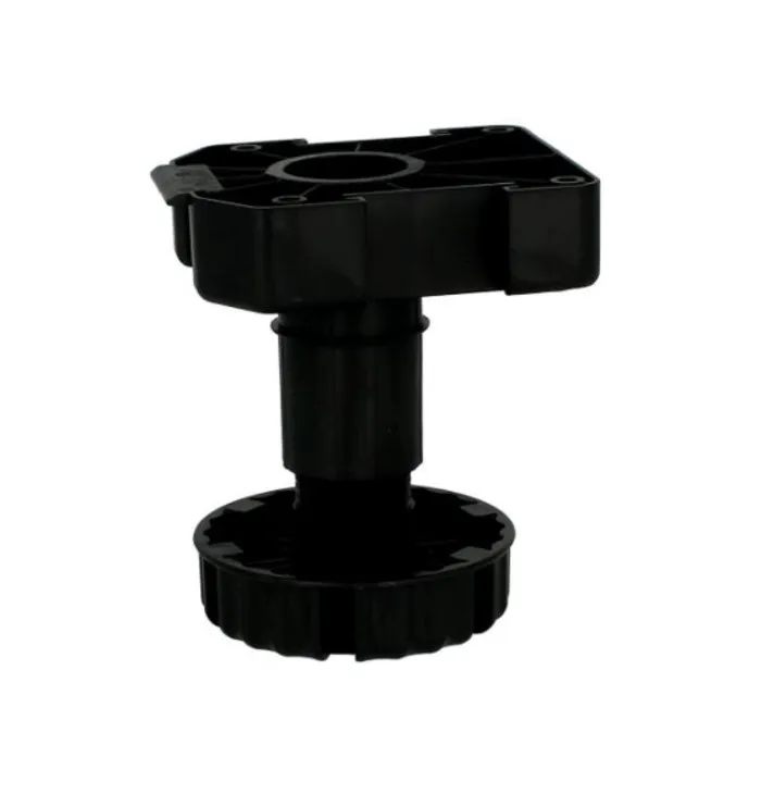 Nóżka z regulacją Wurth A0683360 - czarny / udźwig 500 kg / wys. 10 cm