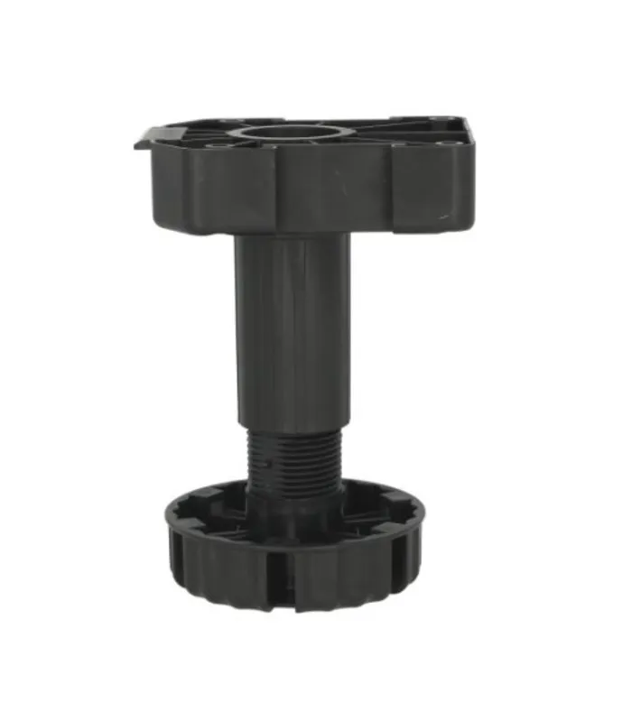 Nóżka z regulacją Wurth A0683360 - czarny / udźwig 500 kg / wys. 12.5 cm
