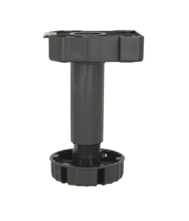 Nóżka z regulacją Wurth A0683360 - czarny / udźwig 500 kg / wys. 15 cm