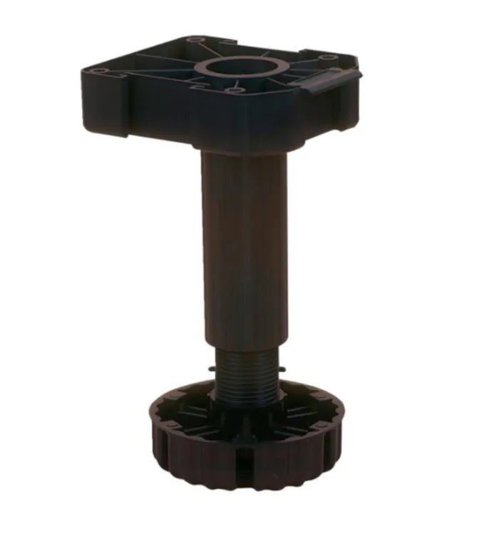 Nóżka z regulacją Wurth A0683360 - czarny / udźwig 500 kg / wys. 17 cm