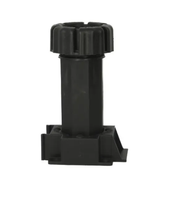 Nóżka z regulacją Wurth A1683360 - czarny / udźwig 250 kg / wys. 10 cm