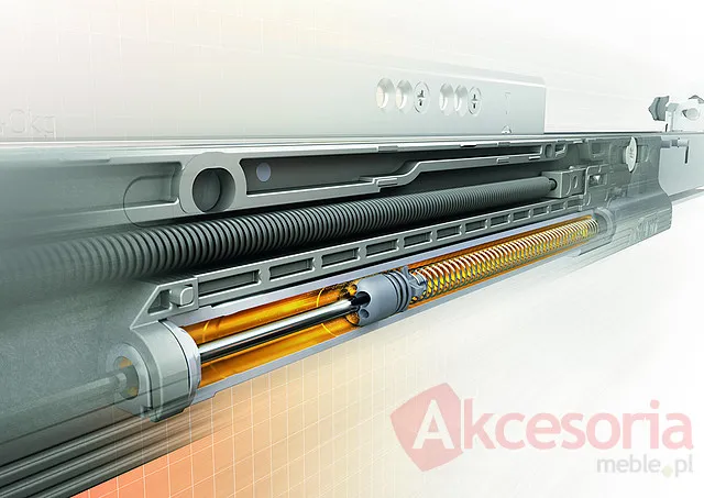 Prowadnica MOVENTO z Hamulcem 760H dł.60cm Wysuw 100% 40kg Blum
