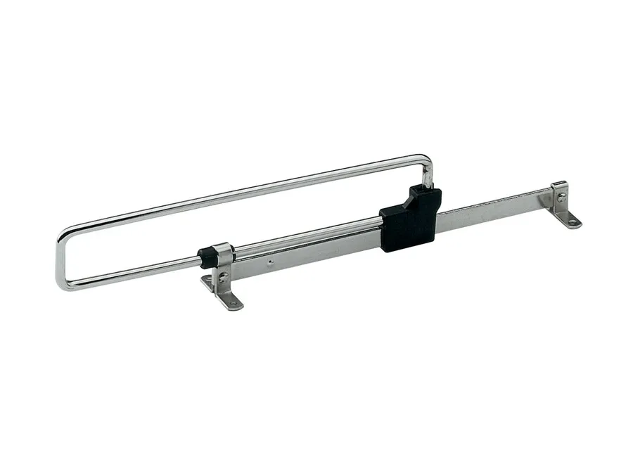 Wieszak wysuwny L 350 metal/tworzywo nikiel