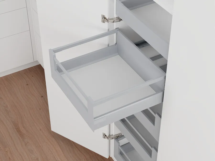 Szuflada wewnętrzna TANDEMBOX ANTARO / wys. D=M+Reling / dł. 45 cm / 30 kg / szary