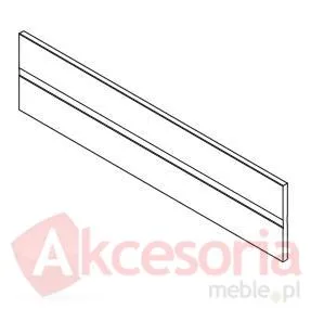 Orga-Line Listwa Poprzeczna Z40L777 SZARA  Stalowa Do szer.90cm do przycięcia