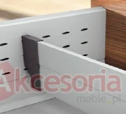 Orga-Line Listwa Poprzeczna Z40L777 SZARA  Stalowa Do szer.90cm do przycięcia