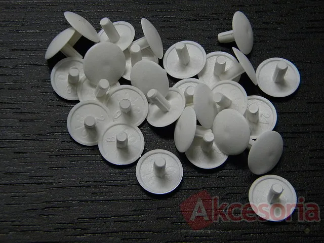 Zaślepka biała  wciskana w łeb wkrętu 12x3,0mm