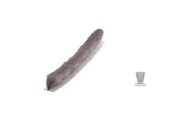 Szczotka przeciwkurzowa Aluprofil bez kleju / 4,8x13 mm